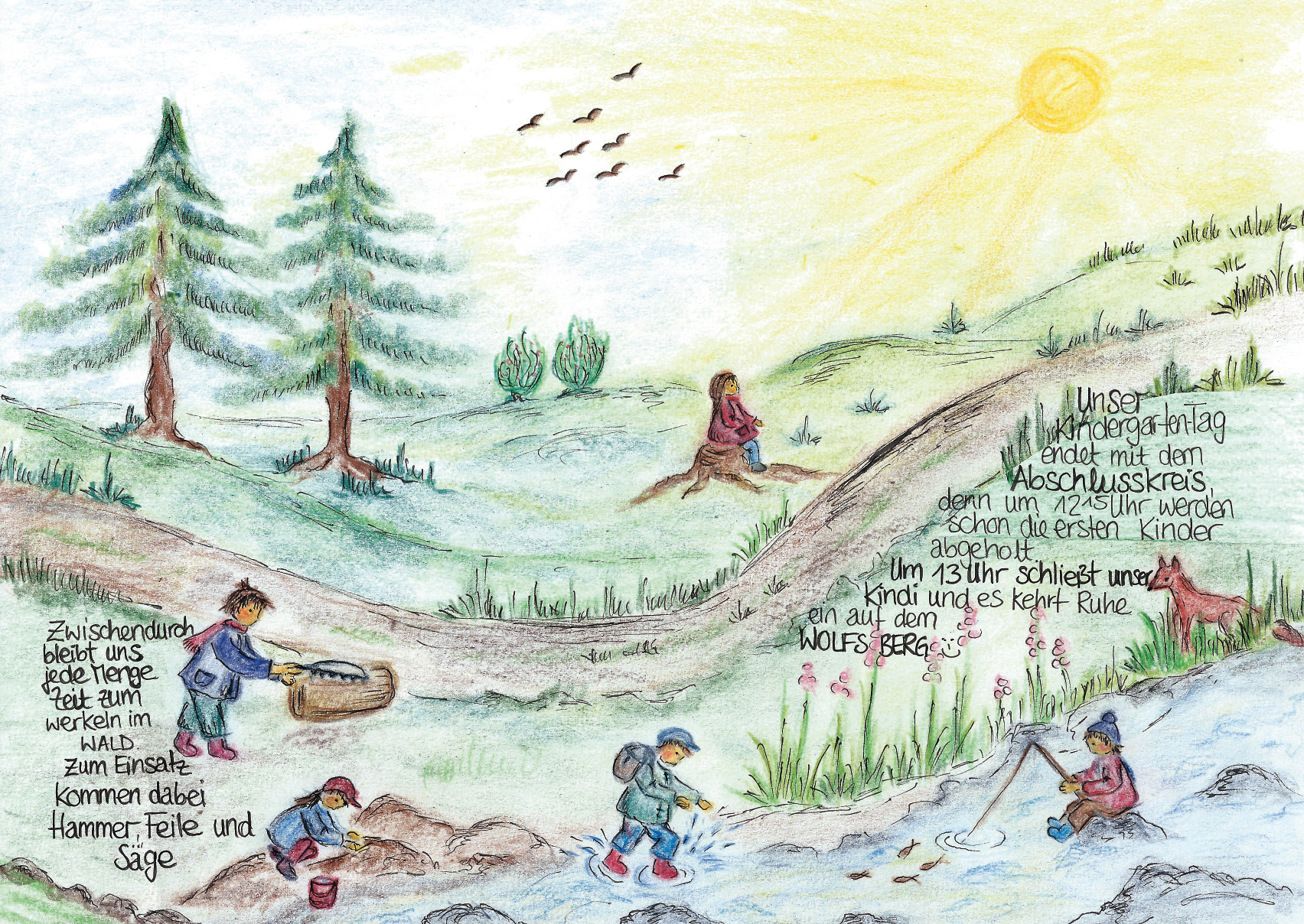 Unser Tag – Waldkinder­garten Obersontheim